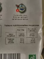 Sucre et nutriments contenus dans Biocambresis