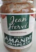 Sucre et nutriments contenus dans Jean herve