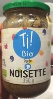 Sucre et nutriments contenus dans Ti bio