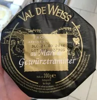 Quantité de sucre dans Fromage affiné au Marc de Gewürztraminer (27% MG)