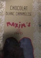 Jumlah gula yang masuk Chocolat blanc caramélisé