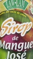 Suhkru kogus sees Sirop de mangue josé