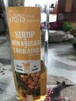 Количество сахара в Sirop de mirabelle de Lorraine