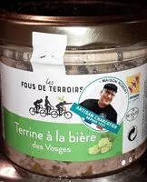 चीनी की मात्रा Terrines à la bière des Vosges