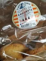 İçindeki şeker miktarı Toasts de baguette