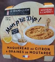 Quantité de sucre dans Mon p'tit Dip Maquerau au citron & graines de moutarde