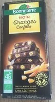 चीनी की मात्रा Chocolat Noir Oranges Confites