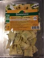 चीनी की मात्रा Ravioli Fromages et Basilic