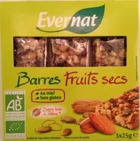 Zuckermenge drin Barres cacahuètes amandes