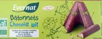 Zuckermenge drin Batonnets chocolat au lait