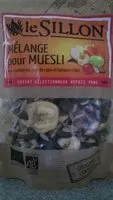 Suhkru kogus sees Mélange pour muesli - Cranberries noix de cajou et banane chips