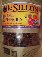 Suhkru kogus sees Mélange superfruits