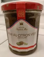 Quantité de sucre dans Confiture Kiwi au citron vert