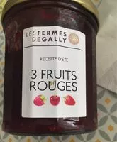 Zuckermenge drin Confiture 3 fruits rouges
