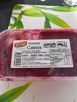 Amount of sugar in Sorbet Cassis