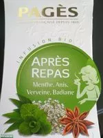 Sucre et nutriments contenus dans Pages