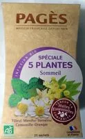 Sokerin määrä sisällä Infusion Bio Spéciale 5 Plantes