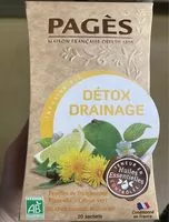 Sokerin määrä sisällä Infusion Bio - Détox Drainage