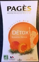 Sokerin määrä sisällä Infusion Bio Détox Romarin, Abricot
