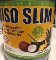 Sucre et nutriments contenus dans Iso slim