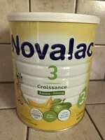 Quantité de sucre dans Novalac 3 - Croissance - Banane Pomme - 1-3 Ans