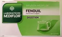 Amount of sugar in Médiflor Infusions Fenouil 24 Sachets