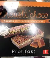 Cantidad de azúcar en Protifast Crousti'choco Barres Hyperproteinees 7 Barres (bar)