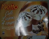 Suhkru kogus sees Netto Cafe Liegeois 4coupes