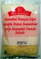Jumlah gula yang masuk Emmental français râpé