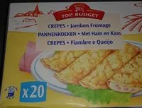 İçindeki şeker miktarı Crêpes Jambon Fromage