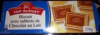 Количество сахара в Biscuits avec tablettes de chocolat au lait