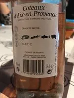 Sucre et nutriments contenus dans Coteaux de d aix en provence