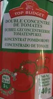 Sokerin määrä sisällä Double concentré de tomates
