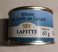 Jumlah gula yang masuk Rillons de confit de canard