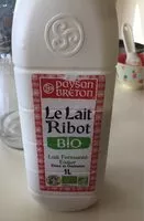 入っている砂糖の量 Paysan Breton - Le Lait Ribot BIO