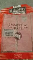 Quantité de sucre dans Emmental râpé