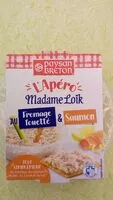चीनी की मात्रा Paysan Breton - L'apéro Madame Loïk au fromage fouetté et Saumon