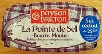 İçindeki şeker miktarı Paysan Breton - Beurre moulé La Pointe de Sel