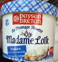 चीनी की मात्रा Fromage tartinable Nature