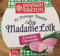 चीनी की मात्रा Fromage Tartinable Échalote Ciboulette
