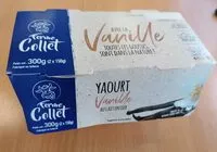 चीनी की मात्रा Yaourts vanille au lait entier