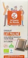 含糖量 Chocolat lait praliné
