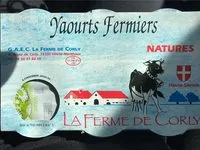 Quantité de sucre dans Yaourts fermiers natures