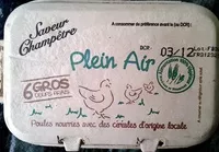 Quantité de sucre dans Oeufs Plein Air Saveur Champêtre