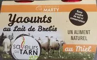Cantidad de azúcar en Yaourts au lait de brebis au miel