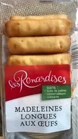 Cantidad de azúcar en Madeleines longues aux oeufs