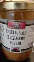 Quantité de sucre dans Poulet au pastis et aux légumes du soleil