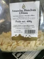 İçindeki şeker miktarı Amandes Blanchies Effilées