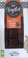 Jumlah gula yang masuk Chocolat noir 70 % sierra léone