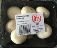 Sokerin määrä sisällä Champignons de Paris